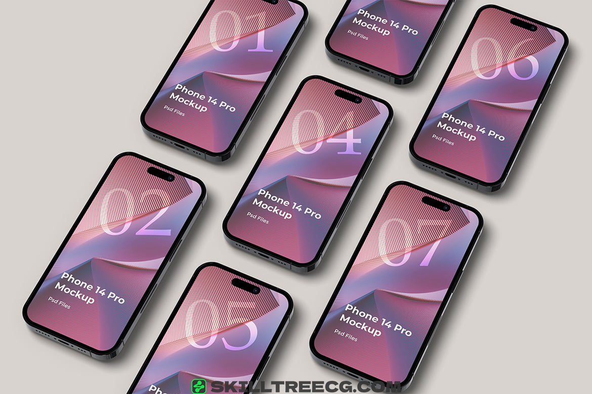 图片[8]-Smartphone 14 Pro Mockup Set（175085）-技能树
